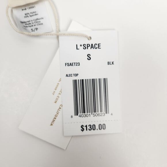 L*Space Fused Alec Bikini Top in Black Size Small NWT - Picture 5 of 6